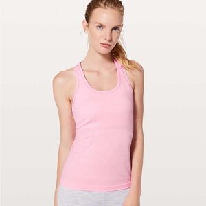 Lululemon Light Pink Swiftly Racerback Athletic Tank